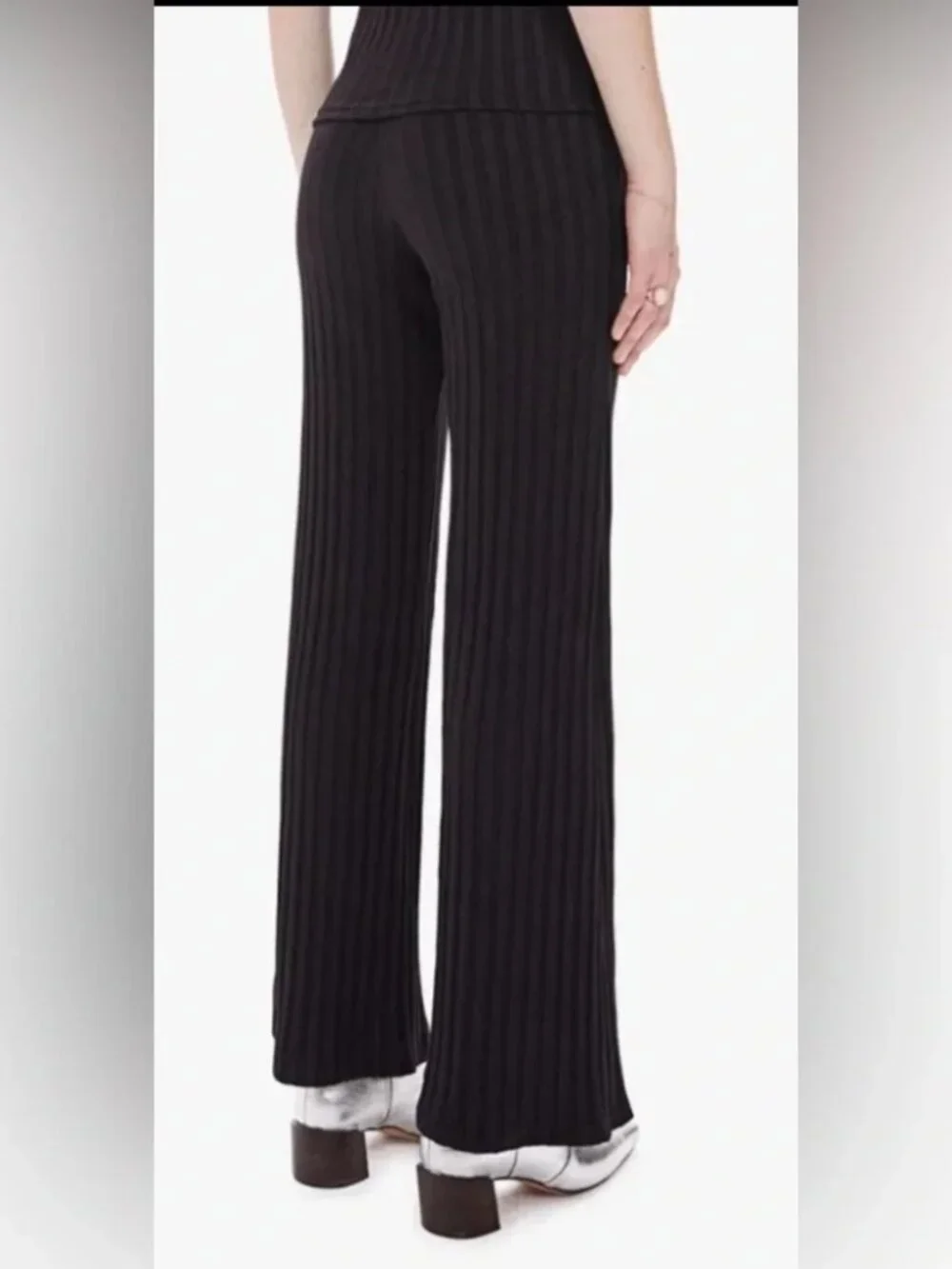 MOTHER The Quickie Roller Hover Ribbed Pants - Picture 2 of 8